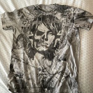 Men’s Affliction Criss Angel mind freak T-Shirt size medium.